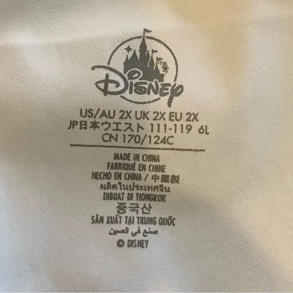 Disney Stitch All Over Light Blue Dual Side Pocket Leggings in Size 2XL